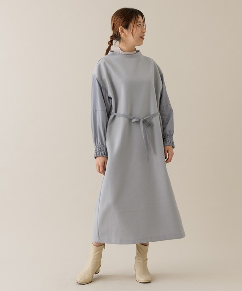 セール Katharine Ross Woolet ピーチ素材袖コンワンピース ワンピース Katharine Ross キャサリンロス のファッション通販 Zozotown