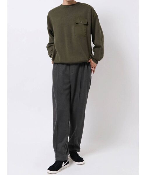 COTORICA(コトリカ)の「ワイドワンタックトラウザーパンツ(その他パンツ・メンズ・チャコールグレー/モカ・MEDIUM/LARGE)」の11枚目の写真