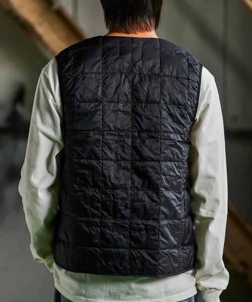 TAION Vネックボタンダウンベスト TAION-001（ダウンベスト）｜TAION