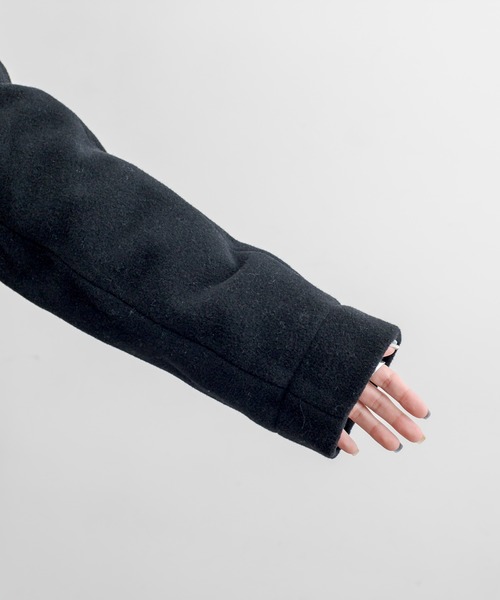 PUAL CE CIN（ピュアルセシン）の「【premium】ニュージーランドウールモッサノーカラーコート（ノーカラーコート・レディース・ブラック/モカ・FREE）」の14枚目の写真