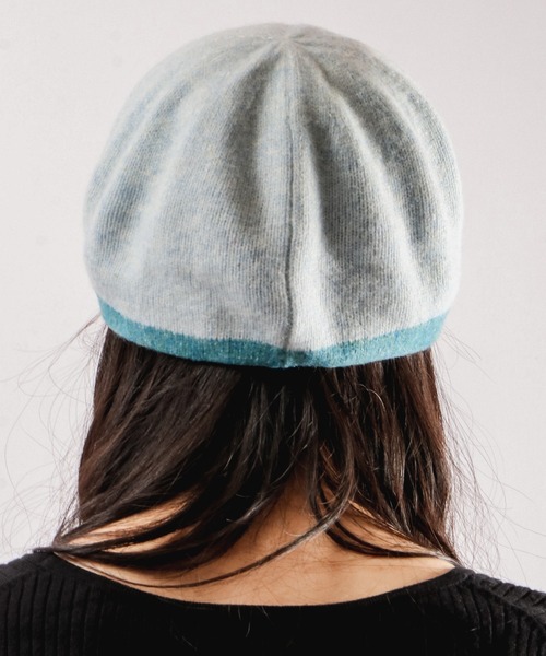 Sense of Grace(センスオブグレース)の「GIGIO BERET 配色ウールバスクベレー帽(ハンチング/ベレー帽・レディース・ブラック/アイボリー/ブルー/プラム・FREE)」の12枚目の写真