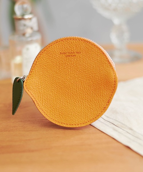 Butler Verner Sails（バトラーヴァーナーセイルス）の「Butler Verner Sails バトラーバーナーセイルズ / フルーツレザーミニウォレット コインケース / JW-2633（コインケース・メンズ・イエロー/オレンジ・FREE）」の7枚目の写真