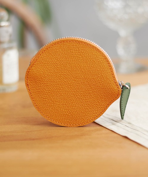 Butler Verner Sails（バトラーヴァーナーセイルス）の「Butler Verner Sails バトラーバーナーセイルズ / フルーツレザーミニウォレット コインケース / JW-2633（コインケース・メンズ・イエロー/オレンジ・FREE）」の8枚目の写真