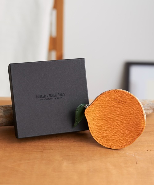 Butler Verner Sails（バトラーヴァーナーセイルス）の「Butler Verner Sails バトラーバーナーセイルズ / フルーツレザーミニウォレット コインケース / JW-2633（コインケース・メンズ・イエロー/オレンジ・FREE）」の17枚目の写真