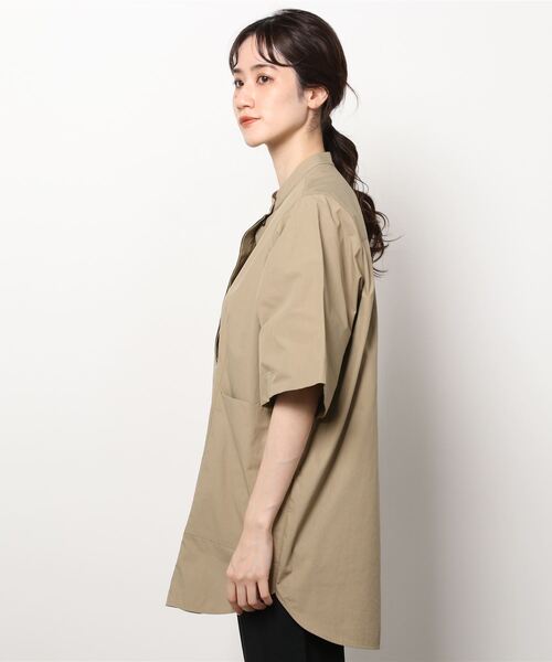 STUDIO NICHOLSON(スタジオニコルソン)の「スタジオニコルソン STUDIO NICHOLSON / BILLINGS SHORT SLEEVE SHIRT(シャツ/ブラウス・レディース・ピンク・000)」の2枚目の写真