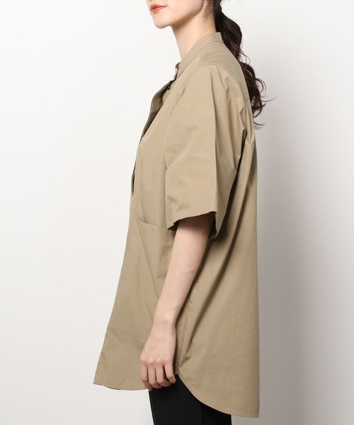 STUDIO NICHOLSON(スタジオニコルソン)の「スタジオニコルソン STUDIO NICHOLSON / BILLINGS SHORT SLEEVE SHIRT(シャツ/ブラウス・レディース・ピンク・000)」の5枚目の写真