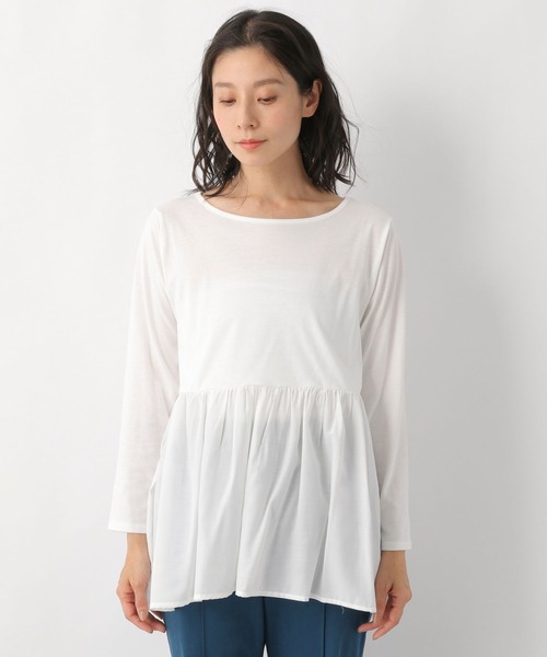 LEPSIM（レプシィム）の「7ゲージ2Pセットレイヤードニット　260753（ニット/セーター・レディース・ブラック/グレイッシュベージュ・FREE）」の20枚目の写真