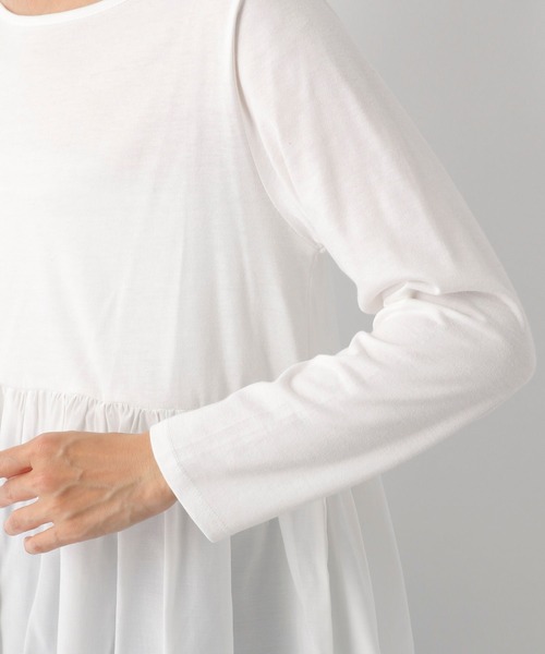 LEPSIM（レプシィム）の「7ゲージ2Pセットレイヤードニット　260753（ニット/セーター・レディース・ブラック/グレイッシュベージュ・FREE）」の4枚目の写真