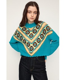 SLY | CROCHET MG TOPS/クロシェミドルゲージトップス(ニット/セーター)