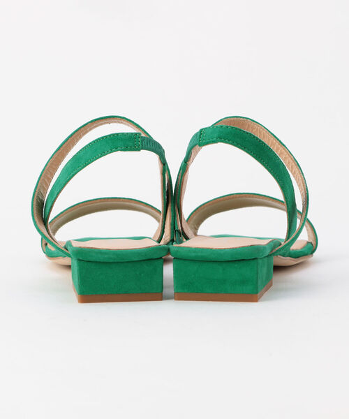 CORSO ROMA,9(コルソローマ)の「【CORSO ROMA 9/コルソローマノーヴェ】Vアンクルフラットサンダル(サンダル・レディース・ネイビー/グリーン/コーラル・38/36/37)」の5枚目の写真