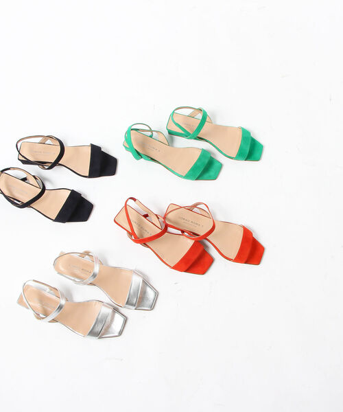 CORSO ROMA,9(コルソローマ)の「【CORSO ROMA 9/コルソローマノーヴェ】Vアンクルフラットサンダル(サンダル・レディース・ネイビー/グリーン/コーラル・38/36/37)」の9枚目の写真