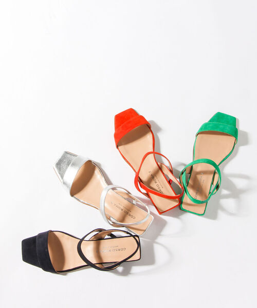 CORSO ROMA,9(コルソローマ)の「【CORSO ROMA 9/コルソローマノーヴェ】Vアンクルフラットサンダル(サンダル・レディース・ネイビー/グリーン/コーラル・38/36/37)」の10枚目の写真