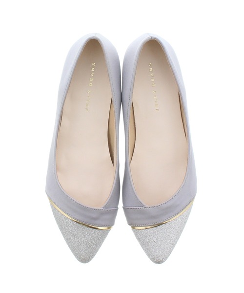 JELLY BEANS（ジェリービーンズ）の「メタルラインコンビパンプス【クッション性抜群！】【歩きやすい！】【柔らかい】【お仕事】【結婚式】【WEB限定】(215-51)JELLY BEANS(ジェリービーンズ)（パンプス・レディース・ブラック/ピンクベージュ/ライトブルー・22.5/23/23.5/24/24.5）」の11枚目の写真