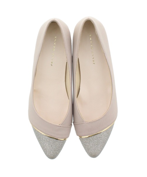 JELLY BEANS（ジェリービーンズ）の「メタルラインコンビパンプス【クッション性抜群！】【歩きやすい！】【柔らかい】【お仕事】【結婚式】【WEB限定】(215-51)JELLY BEANS(ジェリービーンズ)（パンプス・レディース・ブラック/ピンクベージュ/ライトブルー・22.5/23/23.5/24/24.5）」の12枚目の写真