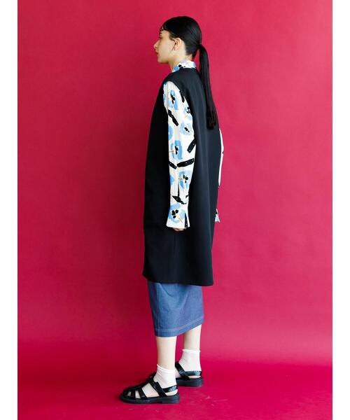 koe（コエ）の「ストレッチツイル　フロントジップスカート＊（スカート・レディース・ブルー/ブラック/ベージュ・M）」の21枚目の写真