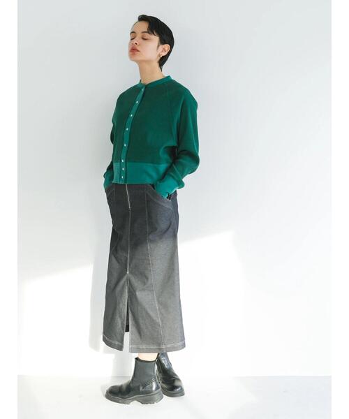 koe（コエ）の「ストレッチツイル　フロントジップスカート＊（スカート・レディース・ブルー/ブラック/ベージュ・M）」の16枚目の写真