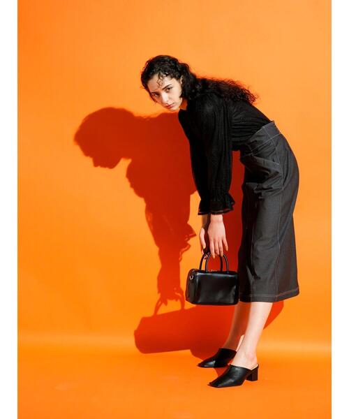 koe（コエ）の「ストレッチツイル　フロントジップスカート＊（スカート・レディース・ブルー/ブラック/ベージュ・M）」の14枚目の写真