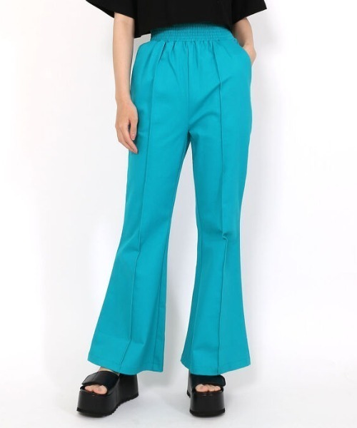 PUNYUS（プニュズ）の「ツイルフレアパンツ（その他パンツ・レディース・ブラック/パープル/ピンク/グリーン/ブルー・1/2/4/3）」の3枚目の写真