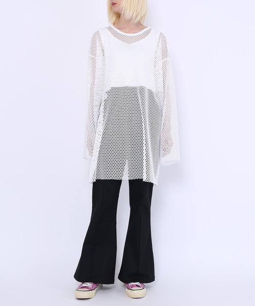 PUNYUS（プニュズ）の「ツイルフレアパンツ（その他パンツ・レディース・ブラック/パープル/ピンク/グリーン/ブルー・1/2/4/3）」の12枚目の写真