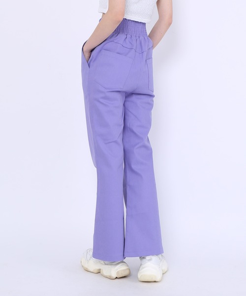 PUNYUS（プニュズ）の「ツイルフレアパンツ（その他パンツ・レディース・ブラック/パープル/ピンク/グリーン/ブルー・1/2/4/3）」の16枚目の写真