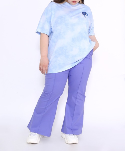 PUNYUS（プニュズ）の「ツイルフレアパンツ（その他パンツ・レディース・ブラック/パープル/ピンク/グリーン/ブルー・1/2/4/3）」の17枚目の写真