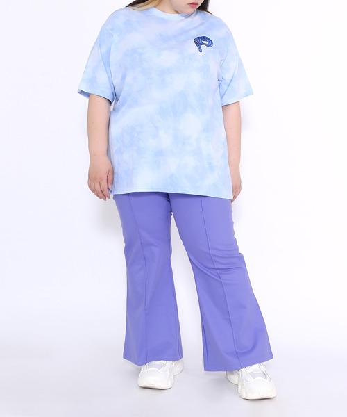 PUNYUS（プニュズ）の「ツイルフレアパンツ（その他パンツ・レディース・ブラック/パープル/ピンク/グリーン/ブルー・1/2/4/3）」の20枚目の写真