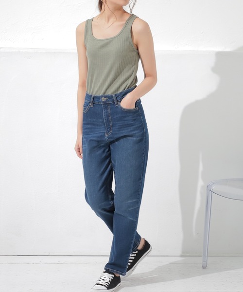 Honeys（ハニーズ）の「針抜きテレコタンクトップ（タンクトップ・レディース・ブラック/ベージュ/カーキ/サックスブルー/アイボリー/モカ/レッド系その他/ブルー/ピンク・LL/S/M/L）」の20枚目の写真