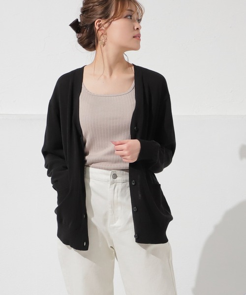 Honeys（ハニーズ）の「針抜きテレコタンクトップ（タンクトップ・レディース・ブラック/ベージュ/カーキ/サックスブルー/アイボリー/モカ/レッド系その他/ブルー/ピンク・LL/S/M/L）」の18枚目の写真