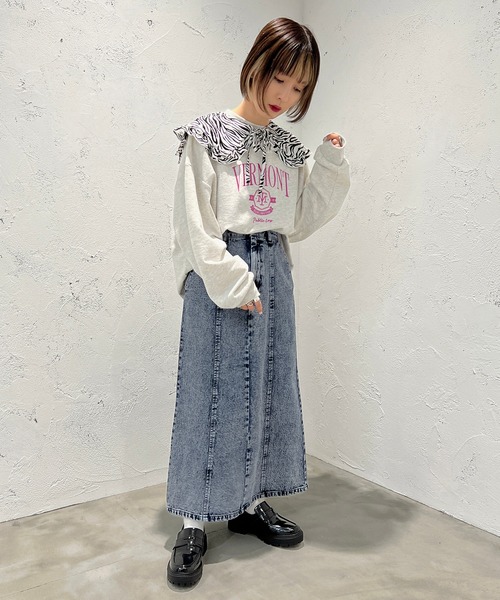 セール】デニムロングスカート【ZOZOTOWN限定アイテム】（デニム