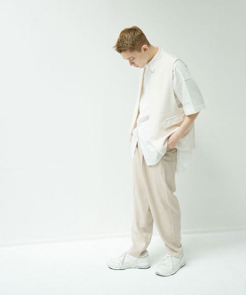 NILWAY（ニルウェイ）の「ベスト（ベスト・メンズ・グレイッシュベージュ・MEDIUM）」の4枚目の写真