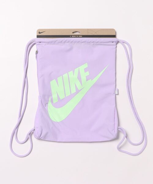 NIKE（ナイキ）の「《NIKEアパレル》NK HERITAGEDRAWSTRING-FA21（エコバッグ/サブバッグ・メンズ・ブラック×ホワイト/グレー/ライトグレー/グリーン系その他/マルーン/グリーン/シルバー/グレー系その他/グレー系その他2/レッド/ロイヤルブルー/ピンク/ブルー・フリー）」の4枚目の写真