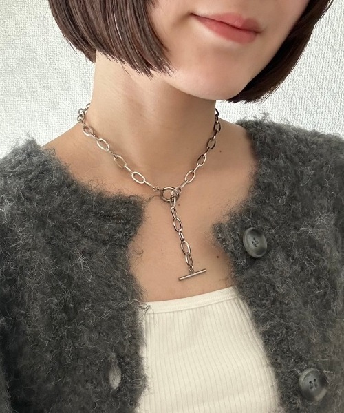 PARKS TOKYO SELECT(パークストウキョウセレクト)の「金属アレルギー対応 サージカルステンレス/316L オーバルチェーンネックレス(ネックレス・レディース・シルバー・FREE)」の20枚目の写真