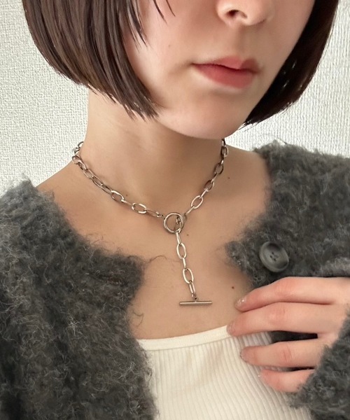 PARKS TOKYO SELECT(パークストウキョウセレクト)の「金属アレルギー対応 サージカルステンレス/316L オーバルチェーンネックレス(ネックレス・レディース・シルバー・FREE)」の18枚目の写真