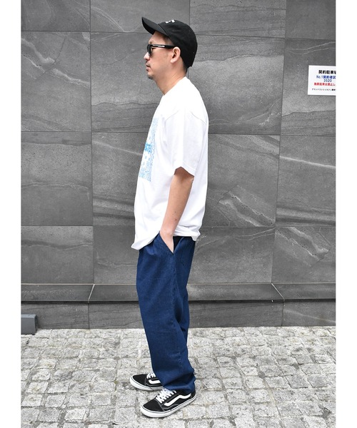 DOUBLE STEAL（ダブルスティール）の「BIG Paisley　Tシャツ（Tシャツ/カットソー・メンズ・ホワイト×ブルー/ブラック×ブルー/ホワイト×イエロー/ブラック×イエロー・LARGE/X-LARGE/MEDIUM）」の13枚目の写真