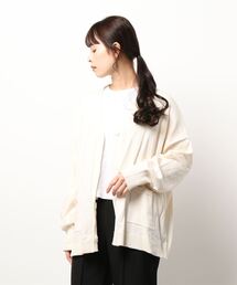 Samansa Mos2 | 【オーガニックコットン】ゆるVネックカーディガン(カーディガン/ボレロ)