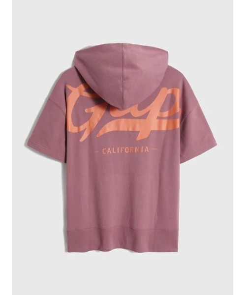 GAP(ギャップ)の「ショートスリーブ パーカー (ユニセックス)(パーカー)」|パープル系その他