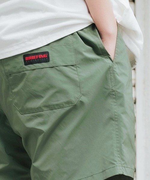 REMI RELIEF(レミレリーフ)の「REMI RELIEF×BRIEFING/レミレリーフ×ブリーフィング BRFイージーショーツ ハーフパンツ 半ズボン ワンポイント ロゴ コラボ(その他パンツ・メンズ・ブラック/ベージュ/カーキ/パープル・M/L/XL)」の3枚目の写真