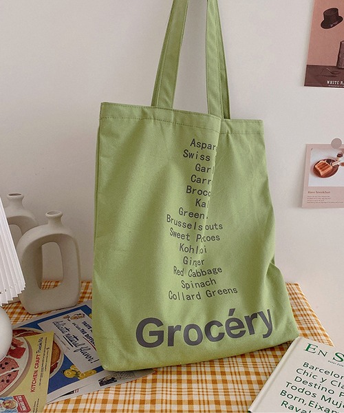 Port（ポート）の「ロゴ プリント カラー トートバッグ / 推しカラートートバッグ / 推しトート / 推し活バッグ #（トートバッグ・レディース・ライトグリーン/イエロー/ピンク/ブラウン系その他/イエロー系その他/ピンク系その他/ブラウン/パープル/ホワイト/ブラック/レモンイエロー/ブラック系その他/グリーン系その他/オレンジ/ネイビー・FREE）」の7枚目の写真