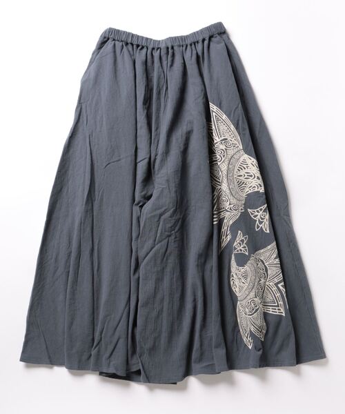 チャイハネ（チャイハネ）の「【チャイハネ】スキナドワイドパンツ（その他パンツ・レディース・ブラック/ベージュ/オレンジ/グレー/ブルー系その他/オレンジ系その他/ホワイト/グレー系その他/カーキ/ネイビー/マスタード・FREE）」の4枚目の写真