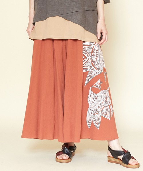 チャイハネ（チャイハネ）の「【チャイハネ】スキナドワイドパンツ（その他パンツ・レディース・ブラック/ベージュ/オレンジ/グレー/ブルー系その他/オレンジ系その他/ホワイト/グレー系その他/カーキ/ネイビー/マスタード・FREE）」の10枚目の写真