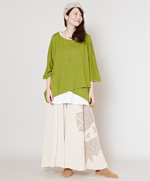 チャイハネ（チャイハネ）の「【チャイハネ】スキナドワイドパンツ（その他パンツ・レディース・ブラック/ベージュ/オレンジ/グレー/ブルー系その他/オレンジ系その他/ホワイト/グレー系その他/カーキ/ネイビー/マスタード・FREE）」の13枚目の写真