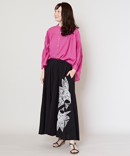 チャイハネ（チャイハネ）の「【チャイハネ】スキナドワイドパンツ（その他パンツ・レディース・ブラック/ベージュ/オレンジ/グレー/ブルー系その他/オレンジ系その他/ホワイト/グレー系その他/カーキ/ネイビー/マスタード・FREE）」の21枚目の写真