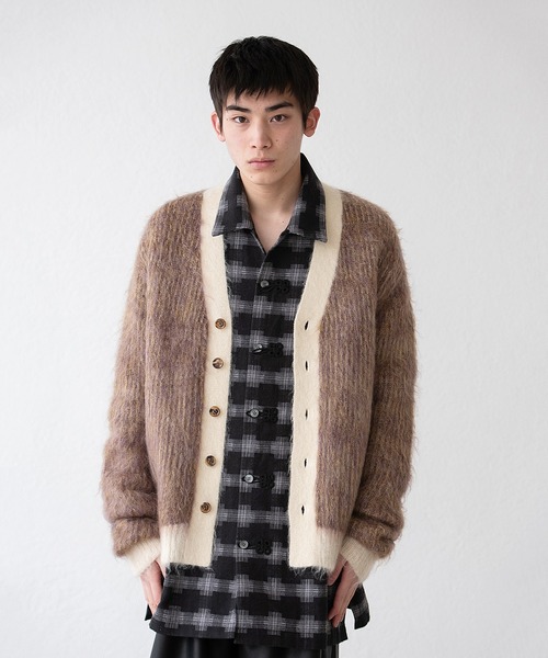 【mayo 222さま専用 イデアルーチェ】 スカラモヘアシャギーJK DISCOVERED ディスカバード / SHAGGY KNIT CARDIGAN モヘアシャギー