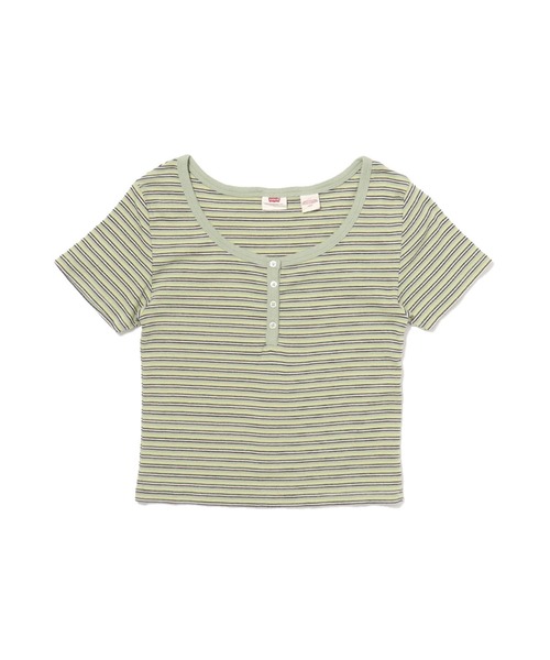 Levi's（リーバイス）の「ヘンリーネックカットソー CROCUS NILE（Tシャツ/カットソー・レディース・グリーン・S/M/XS）」の7枚目の写真