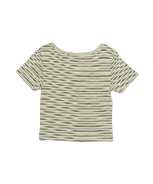 Levi's（リーバイス）の「ヘンリーネックカットソー CROCUS NILE（Tシャツ/カットソー・レディース・グリーン・S/M/XS）」の9枚目の写真