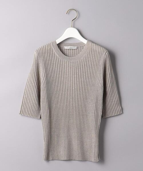 Gunn Johansson（グンヨハンソン）の「＜Gunn Johansson（グン ヨハンソン）＞LI ショートスリーブ ニット（ニット/セーター・レディース・ベージュ・FREE）」の7枚目の写真