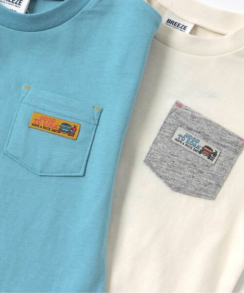 BREEZE（ブリーズ）の「アウトドアモチーフTシャツ（Tシャツ/カットソー・キッズ・オフホワイト/グレー/オレンジ/ターコイズブルー・130/90/100/150/110/140/120）」の14枚目の写真