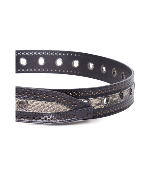 TORNADO MART(トルネードマート)の「TORNADO MART∴センタースネークベルト(ベルト・メンズ・ホワイト/ブラック・F)」の5枚目の写真