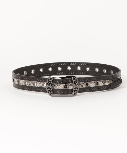 TORNADO MART(トルネードマート)の「TORNADO MART∴センタースネークベルト(ベルト・メンズ・ホワイト/ブラック・F)」の7枚目の写真