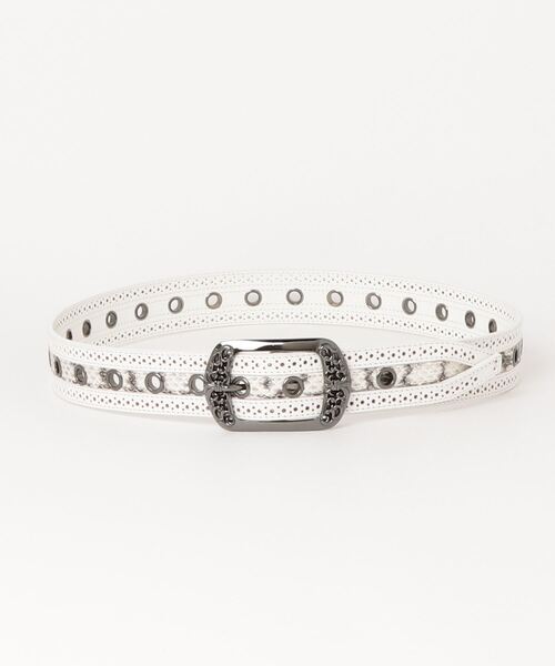 TORNADO MART(トルネードマート)の「TORNADO MART∴センタースネークベルト(ベルト・メンズ・ホワイト/ブラック・F)」の8枚目の写真